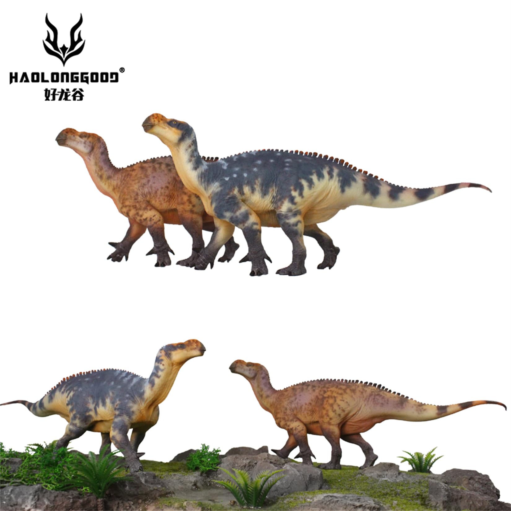 Amazon | HAOLONGGOOD 1/35 サイズ イグアノドン 26cm級 PVC CE認証