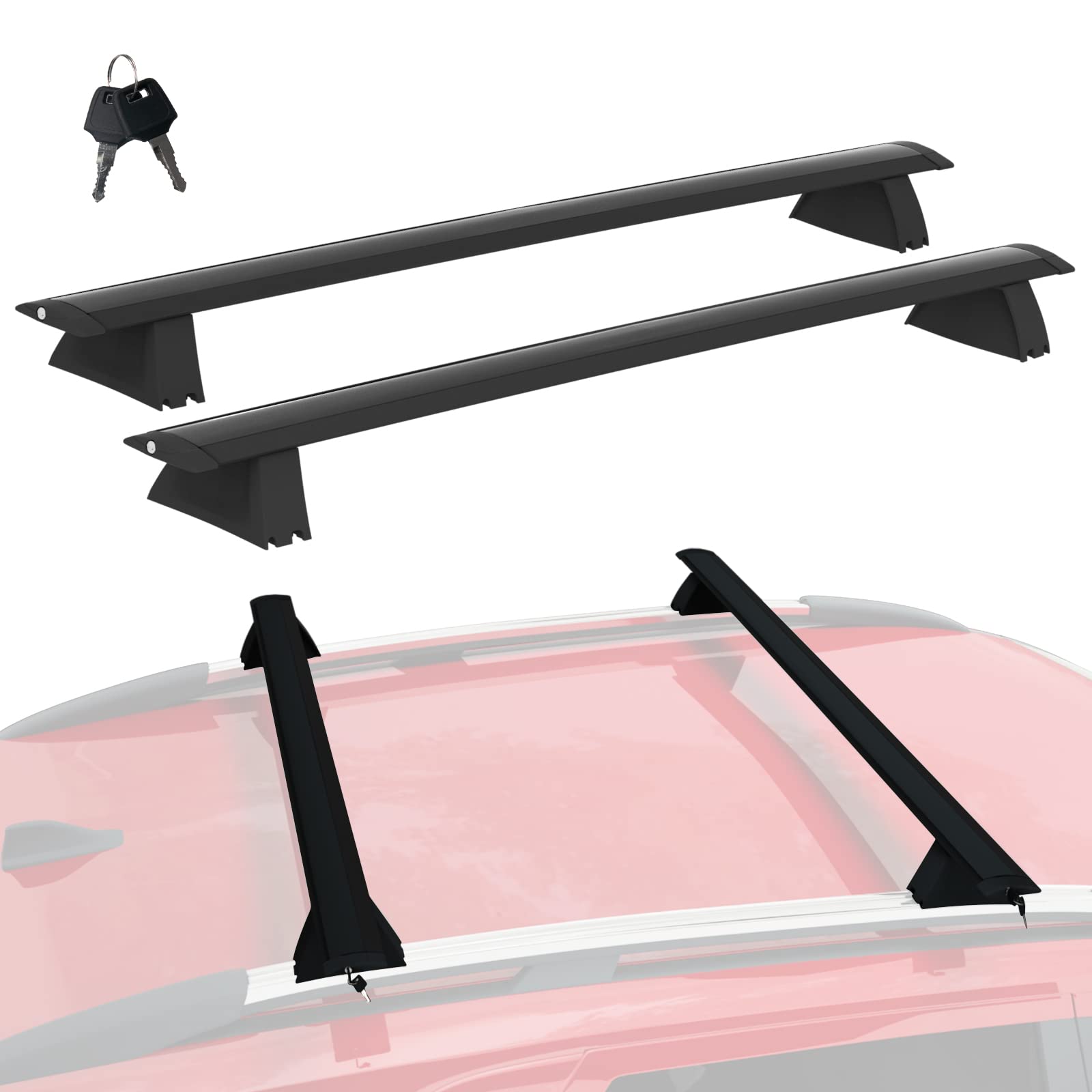 AUXKO Upgraded Cross Bars Roof Racks Compatible for 20112022 Jeep
