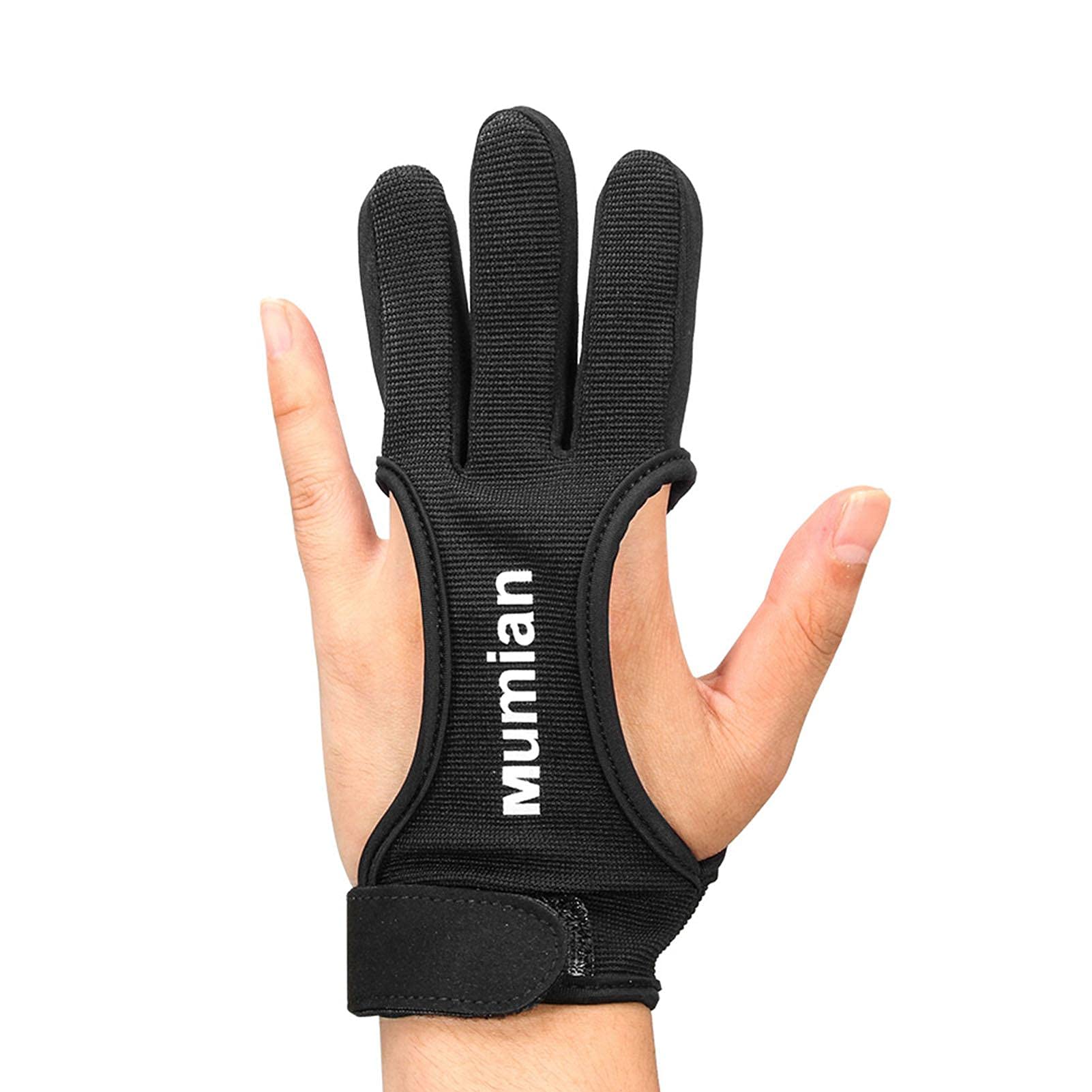 Gant de protection à 3 doigts, haute élasticité, arc Recurve