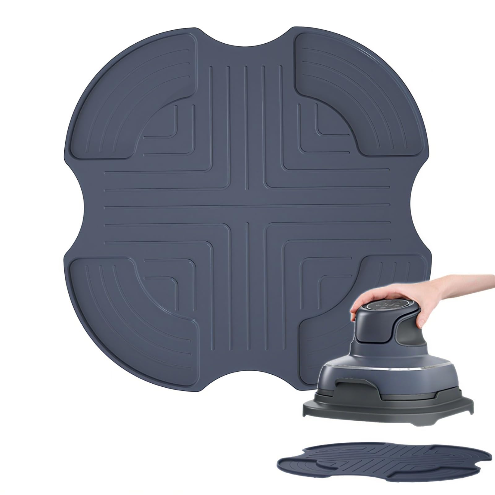 Lot De 2 Dessous De Plat Silicone Pour Ninja Crispi Air Fryer - 27x27 Cm, Antidérapant, Résistant à 260°C | Protection Pour Plan De Travail