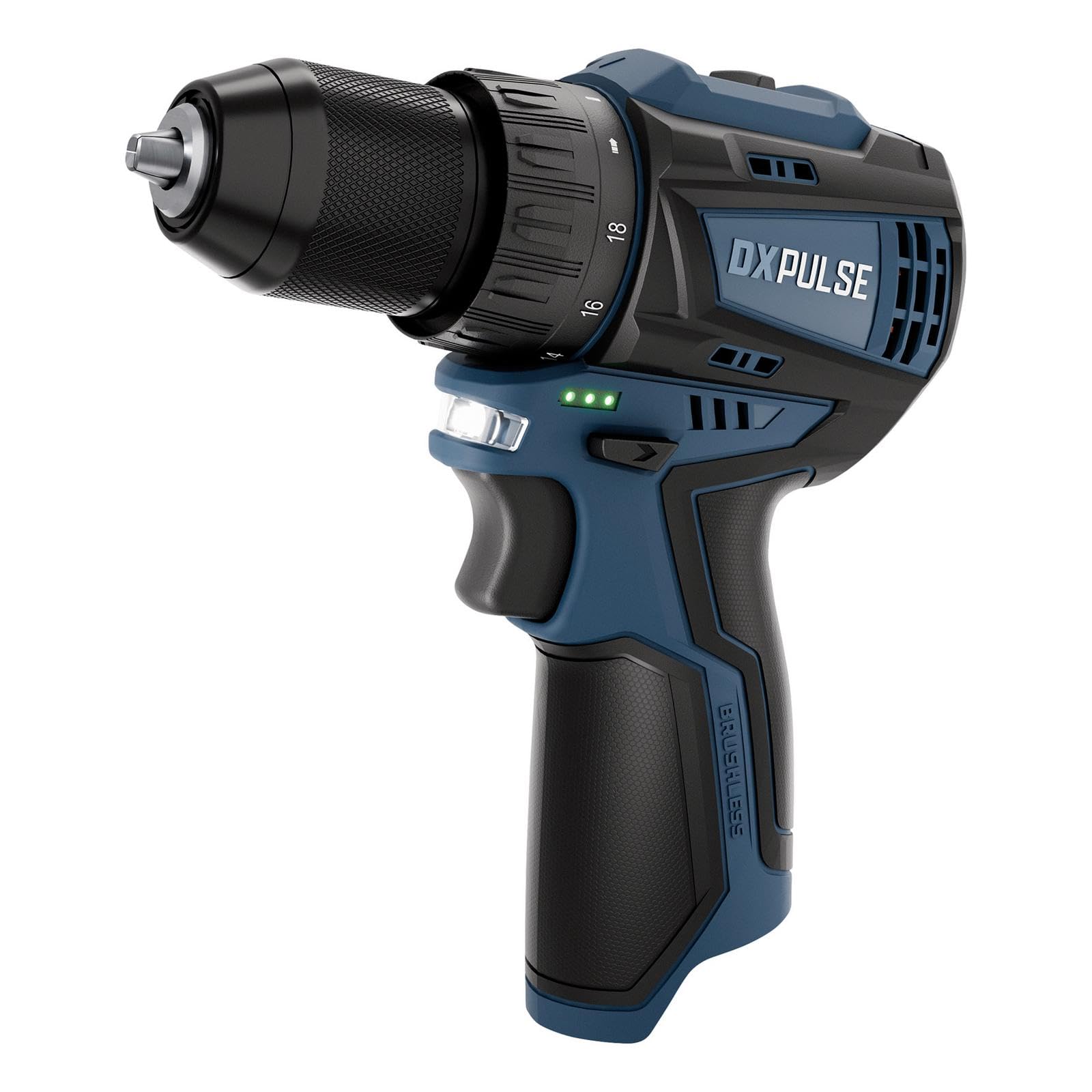 DXPULSE 12V Brushless Cordless Drill Driver - 10mm Chuck - Bare Unit