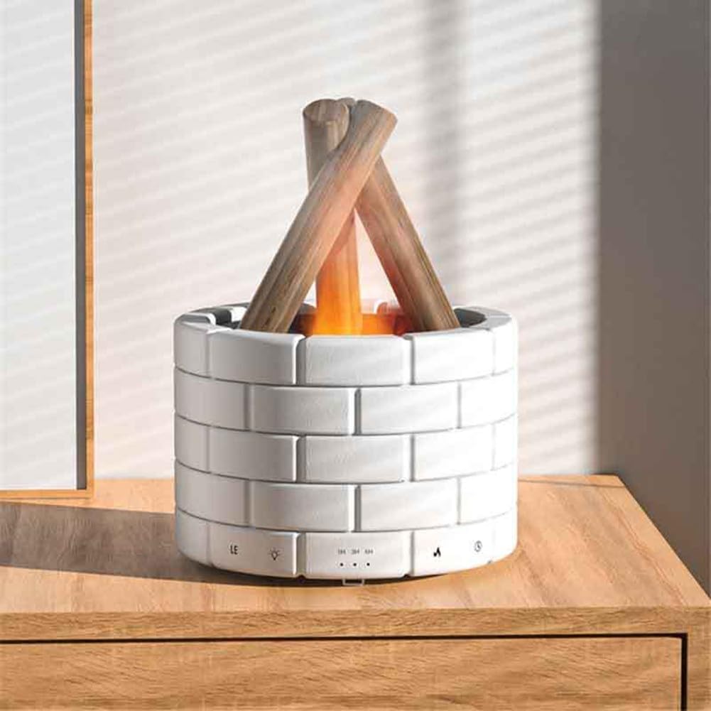 Oniissy Bonfire Luftbefeuchter, Simulation Flamme Luftbefeuchter Lagerfeuer Aromatherapie Maschine Spray Zerstäuber füllen Sie das Haus mit Duft, genießen Sie langanhaltend