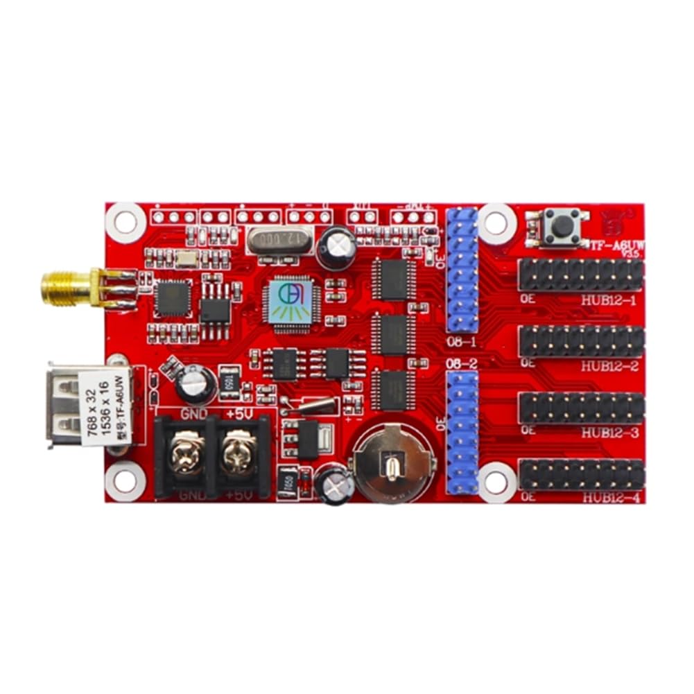 UDSKNV[KSL TF-A6UW Wireless LED Controller Single Color P4.75 P10 Monochrome Scrolling Message Sign Card Board