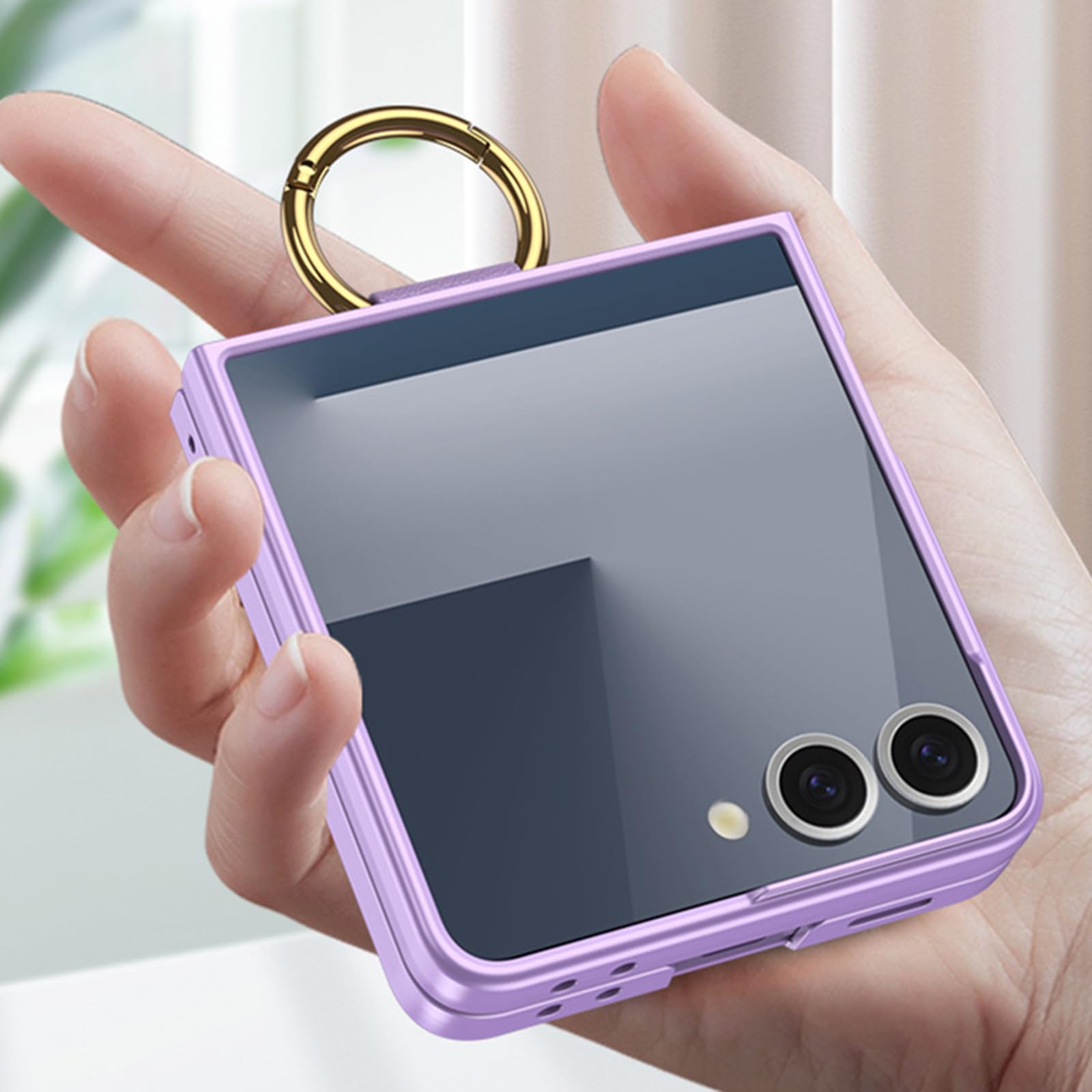 Dünne Hülle für Samsung Galaxy Z Flip 8, Glas Displayschutzfolie