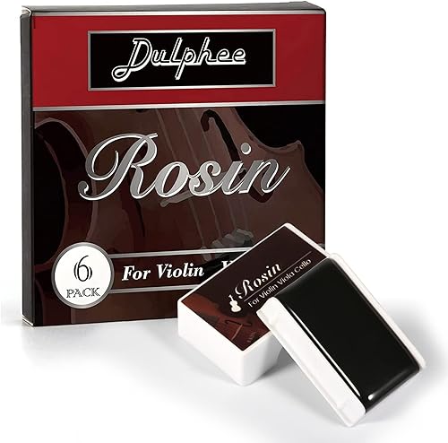 Miniatura 9 de Dulphee - Resina de violín 6 unidades para violín de violín resina ligera y baja en polvo accesorios para violín
