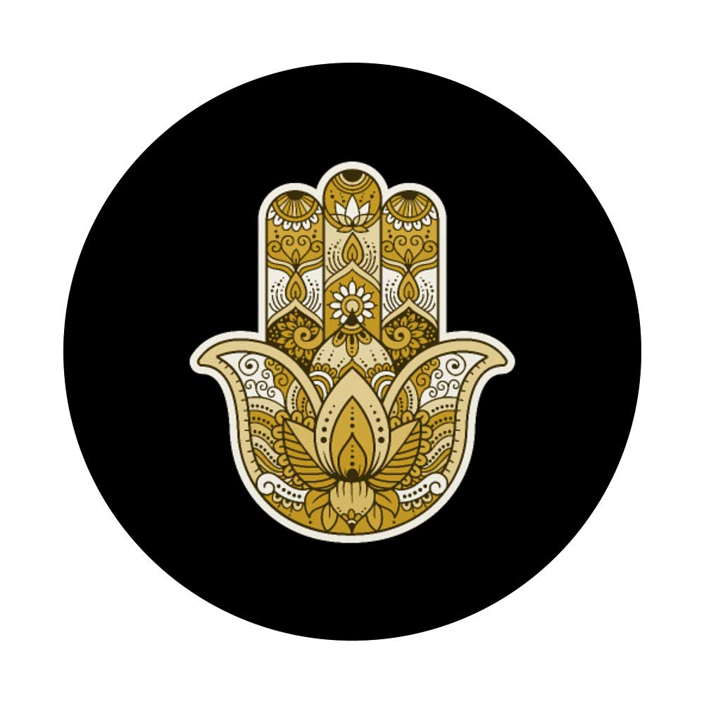 Amazon.com: Gold Hamsa Hand Zen Yoga Buddhism Symbol Design : Cell