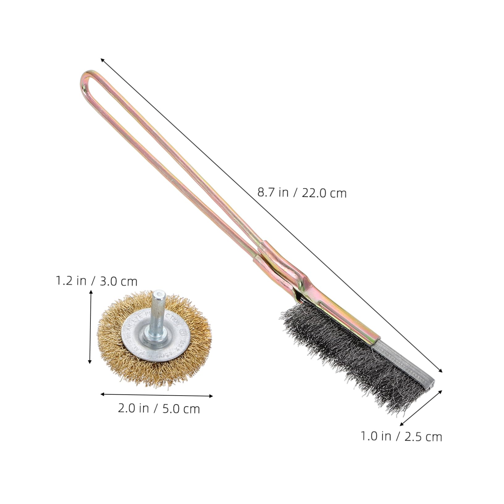 PRETYZOOM Car Wheel Hub Rust Remover Wire Brush for Removal Wheel Cleaner Automotive