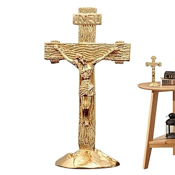 オールド・バカラ 激レア 十字架立体像 壁立て 置物 ペーパーウェイト イエス USA製アメリカンヴィンテージイエスキリスト十字架クロス