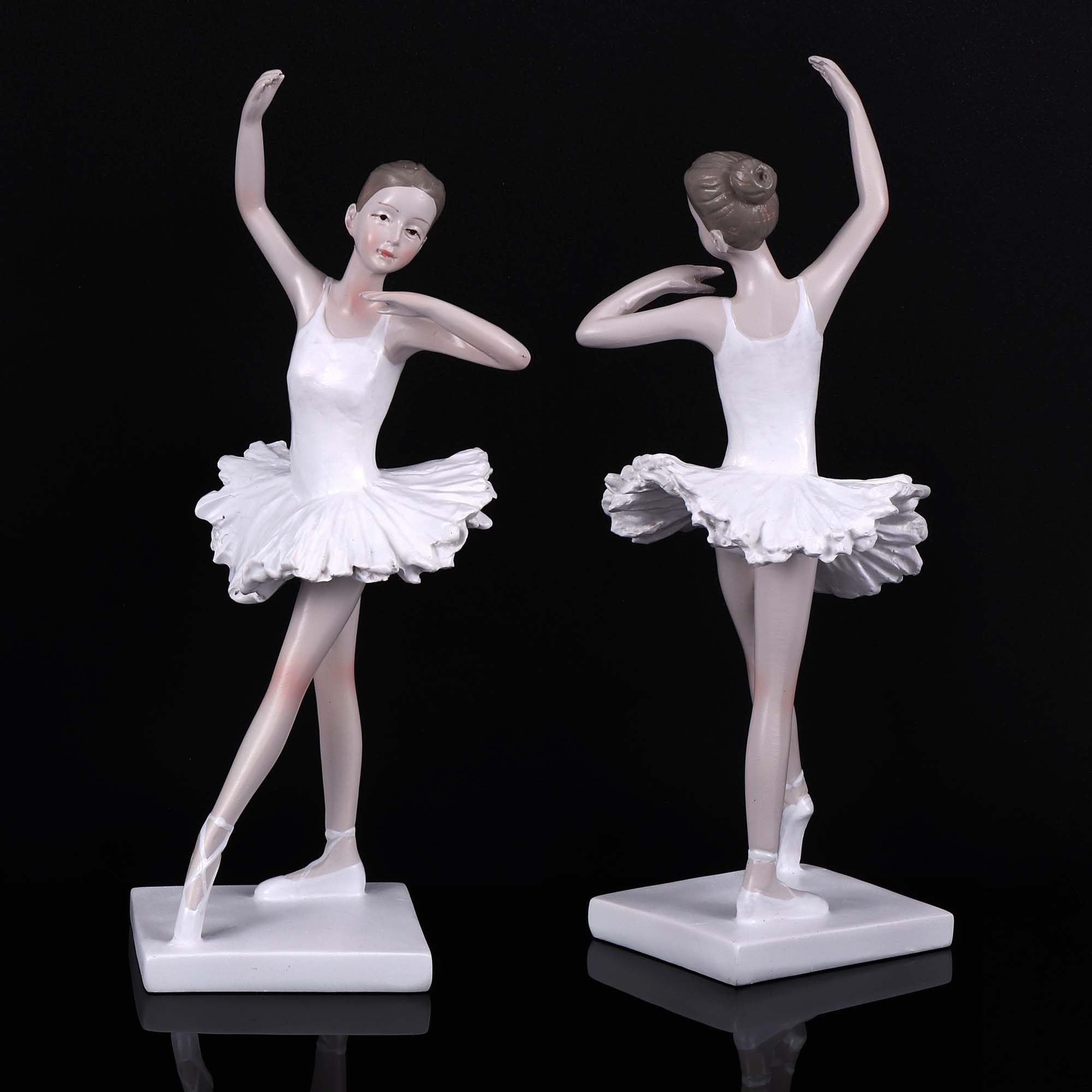 Goetland Ballerina Statue Ballet Girl Dancer Figurine Sculpture Shelf Home Decor Table Centerpieces Handmade Inspirational Gift for Girls Women Daughters - Image 3