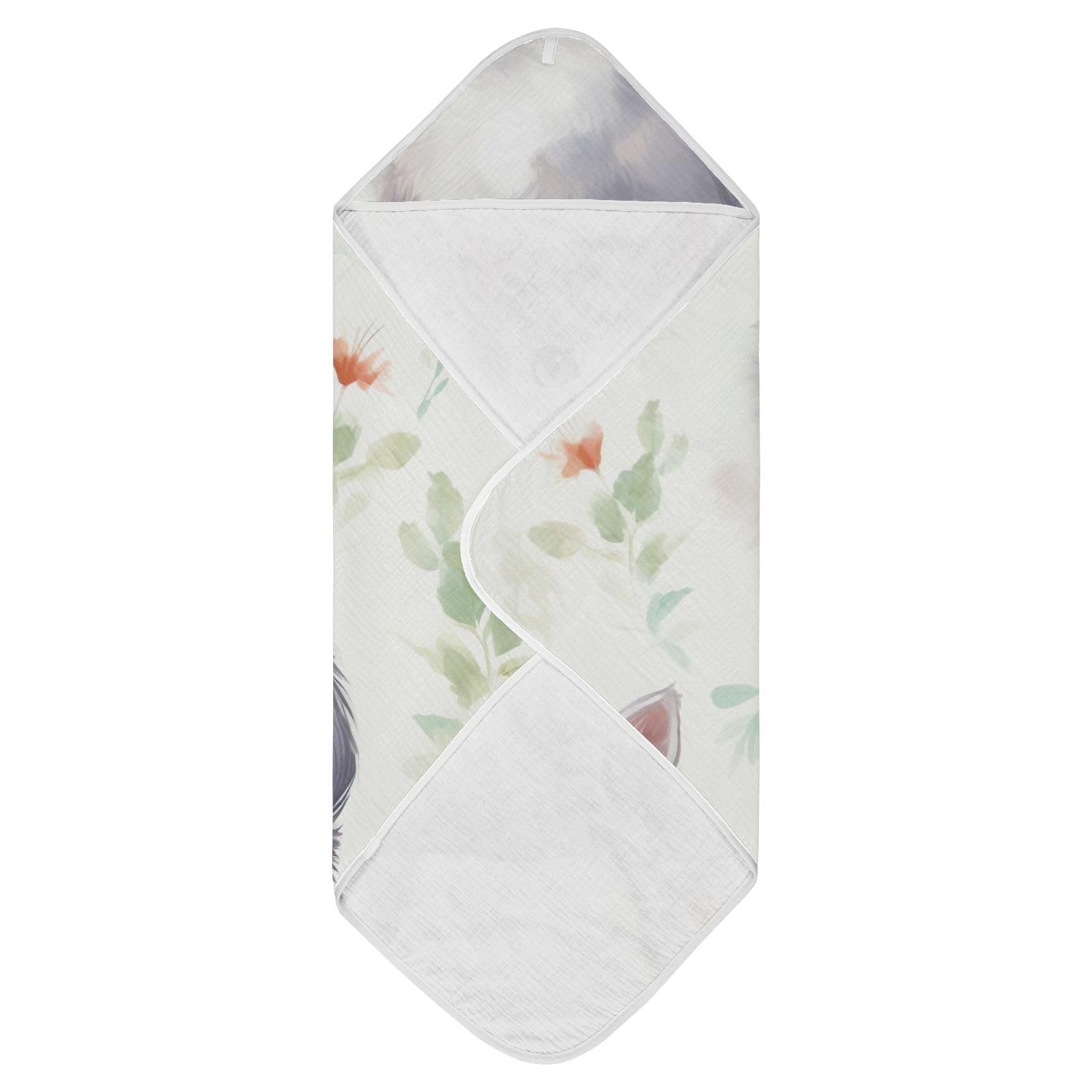 PaChyLuu Cute Ragdoll Cat Baby Hooded Towel Soft Cotton Baby Towels Ultra Absorbent Bath Towel for Babies Boys Girls, 30x30 Inch