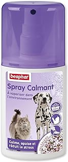 Beaphar – NO Stress – Spray calmant à la Valériane pour Chat – Réduit Le Stress et Les problèmes comportementaux sans dépendance ni Somnolence – Flacon 125 ML – 5 Heures d'action