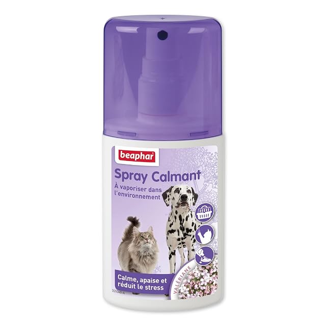 Beaphar Calming Spray Antiestres Natural para Perros y Gatos 125ml, Reduce Estrés y Ansiedad, Miedos