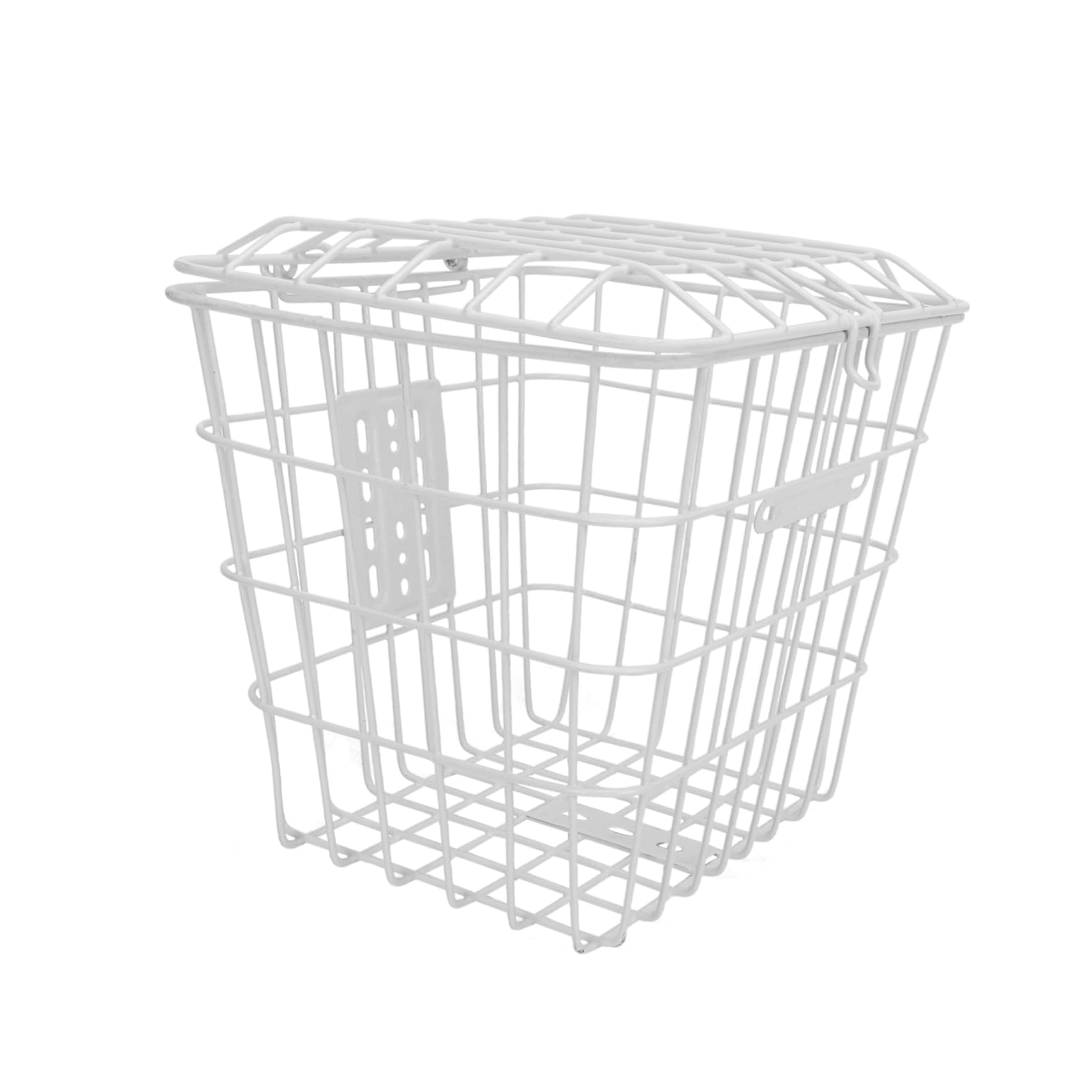 VANZACK 1Pc Stainless Steel Bike Basket Wire Storage Basket for Electric Vehicles Capacity Bike Accessory Simple Design for