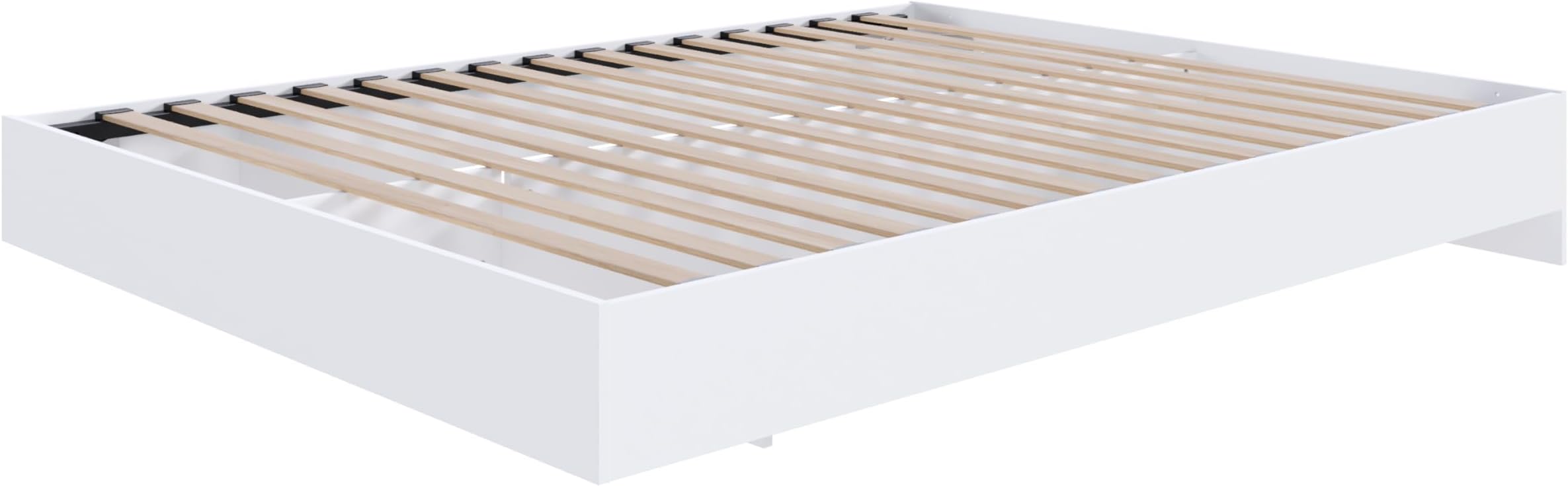 Nexera Full Size Platform Bed, White