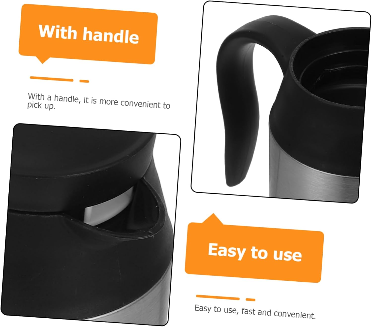 100Degree Large Capacity Electric Kettle for Truck Stainless Steel Water Boiler Quick Heating Hot Water Pot Efficient Boiling for Road Trips