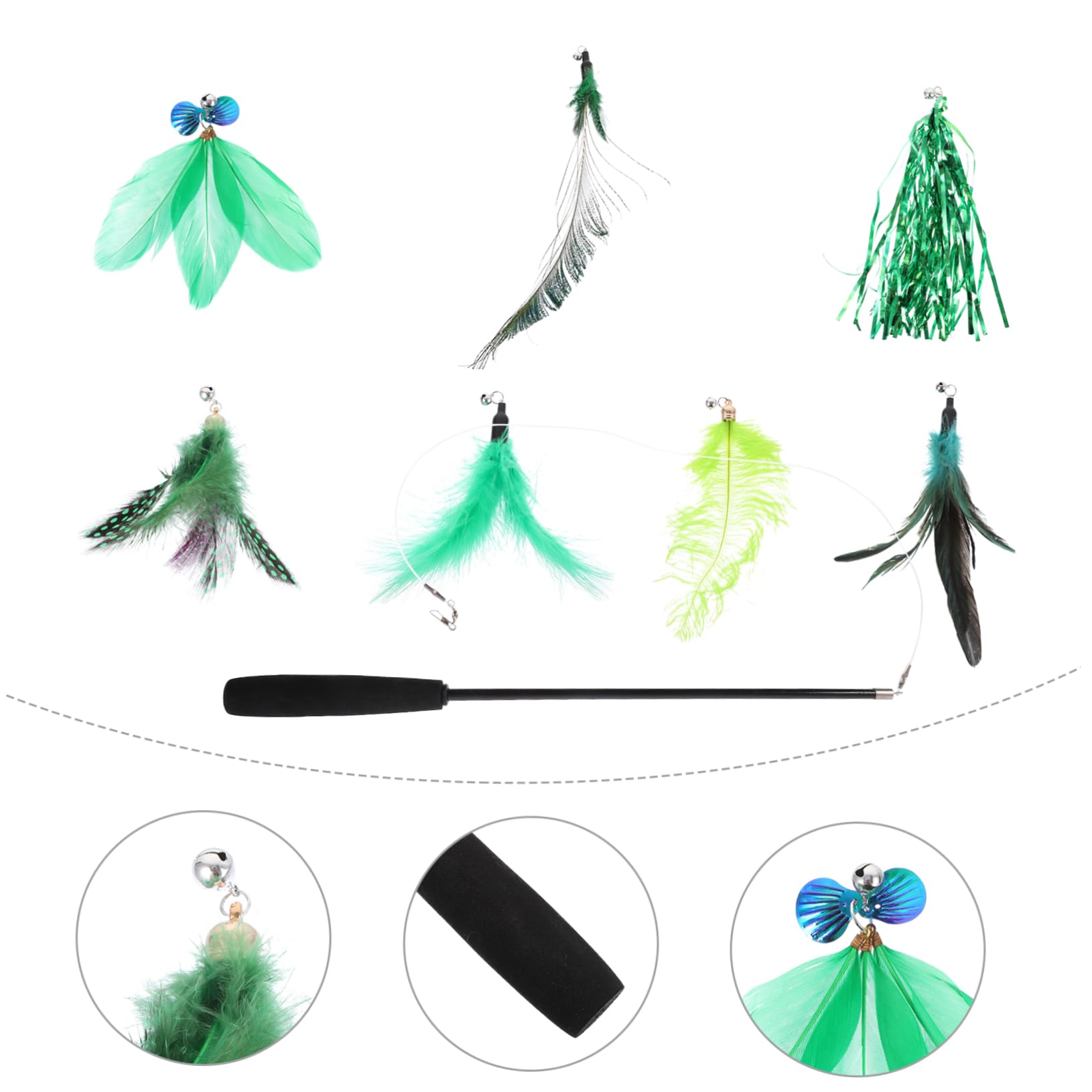 POPETPOP Lot de Jouets Interactifs pour Chat Bâtonnets Et Jouets pour Lexercice