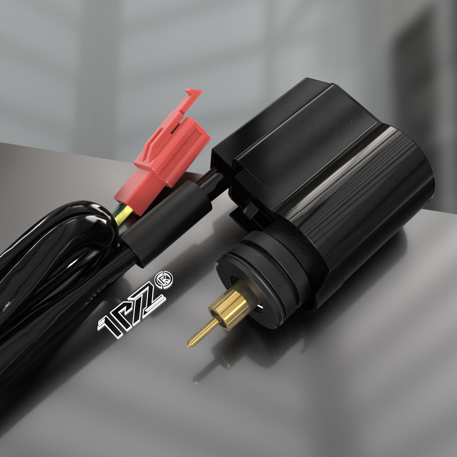1PZ FR7-FM1 Arranque de 2 clavijas IP65 ABS - Arranque Automático de Carburador Universal de Reemplazo para Scooter GY6 50cc 125cc 150cc Fácil de Instalar (Plug & Play)