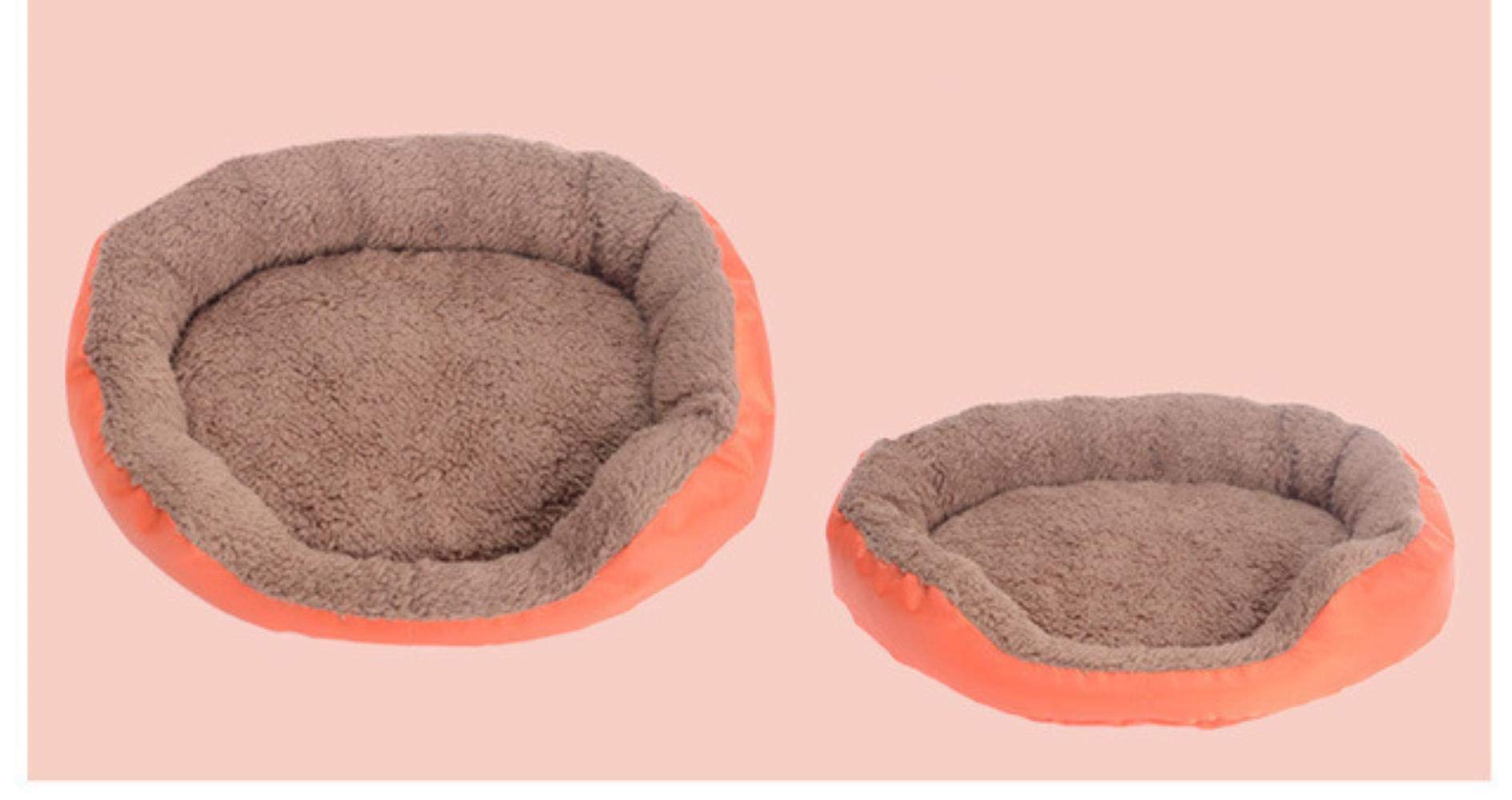 Pet nest dog nest cat sofa mat orange L pour grand chien
