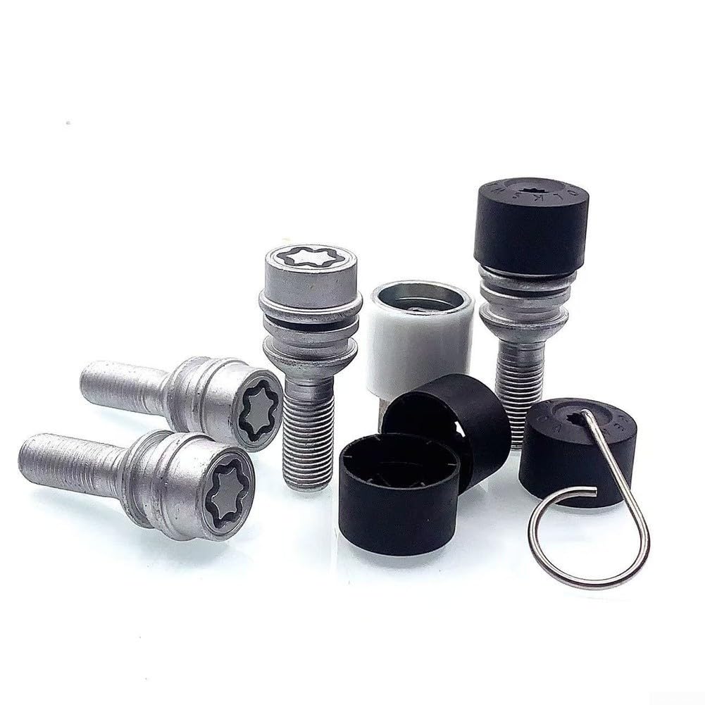 Sicherheitsschrauben für Felgen M14x1.5 4 Stück inkl. Adapter - Diebstahlsicherungsbolzen für SUV Modelle