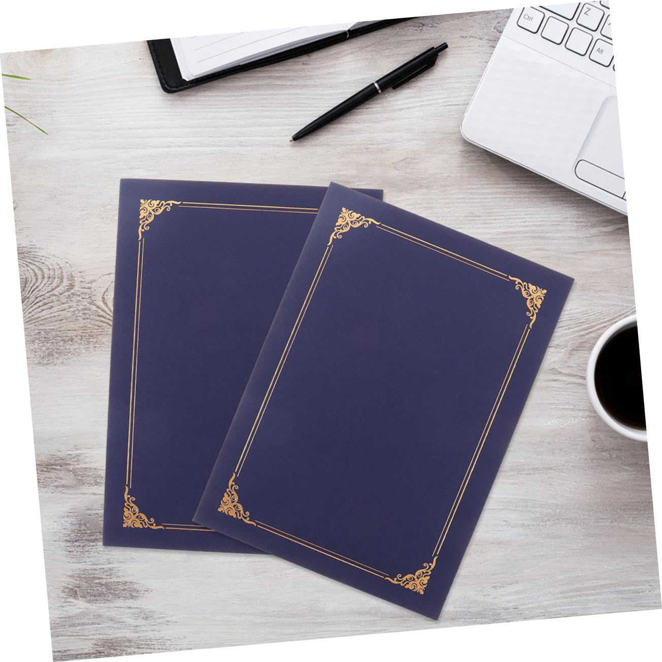 OSALADI 20pièces Porte-certificats Papier Couvertures de Protection pour Diplômes et Documents Lot de Pochettes Pliables pour Certificats Honneur