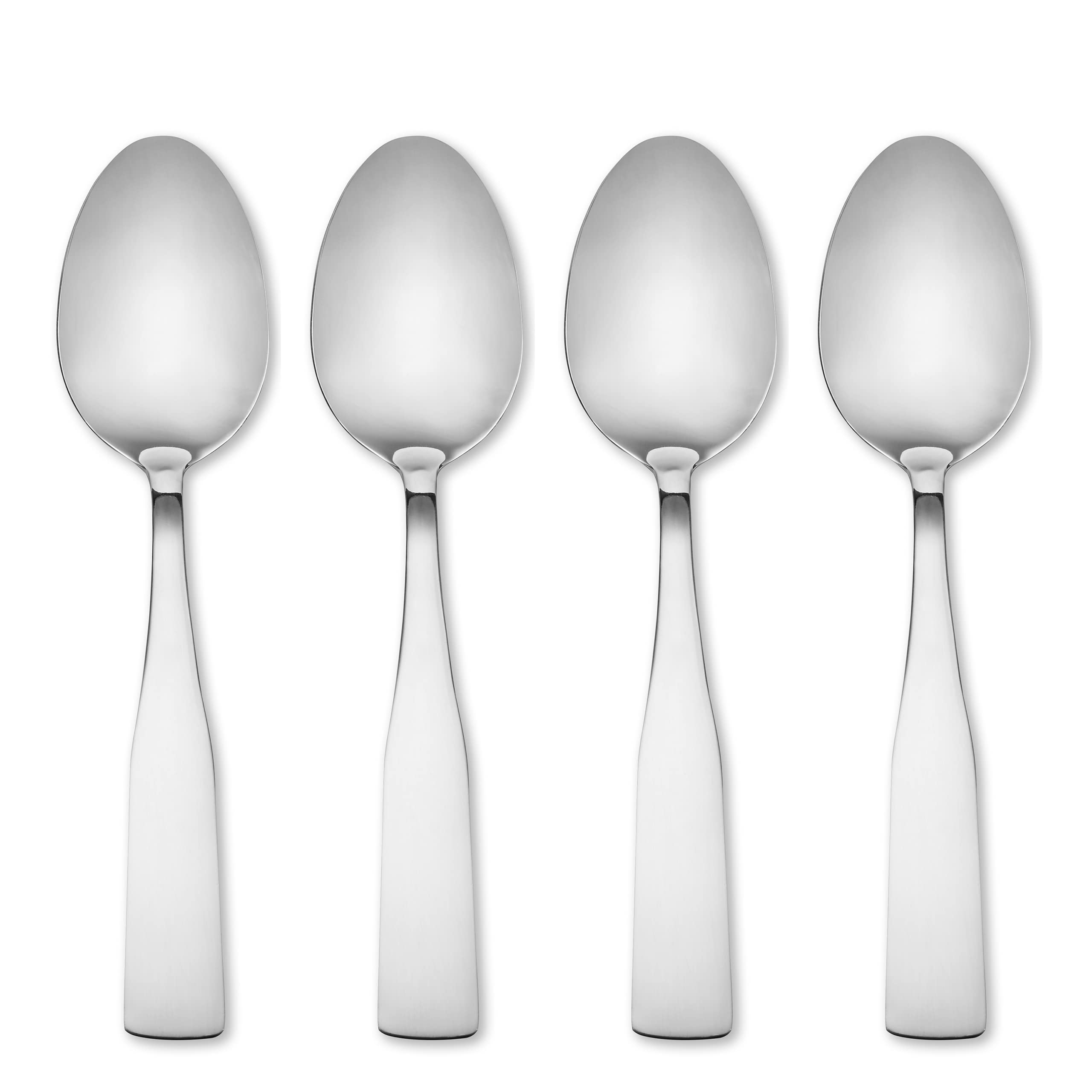 Hampton Forge Bristol Satin 4Pk Dinner Spoons/Color Card, 0.35 LB, Metallic