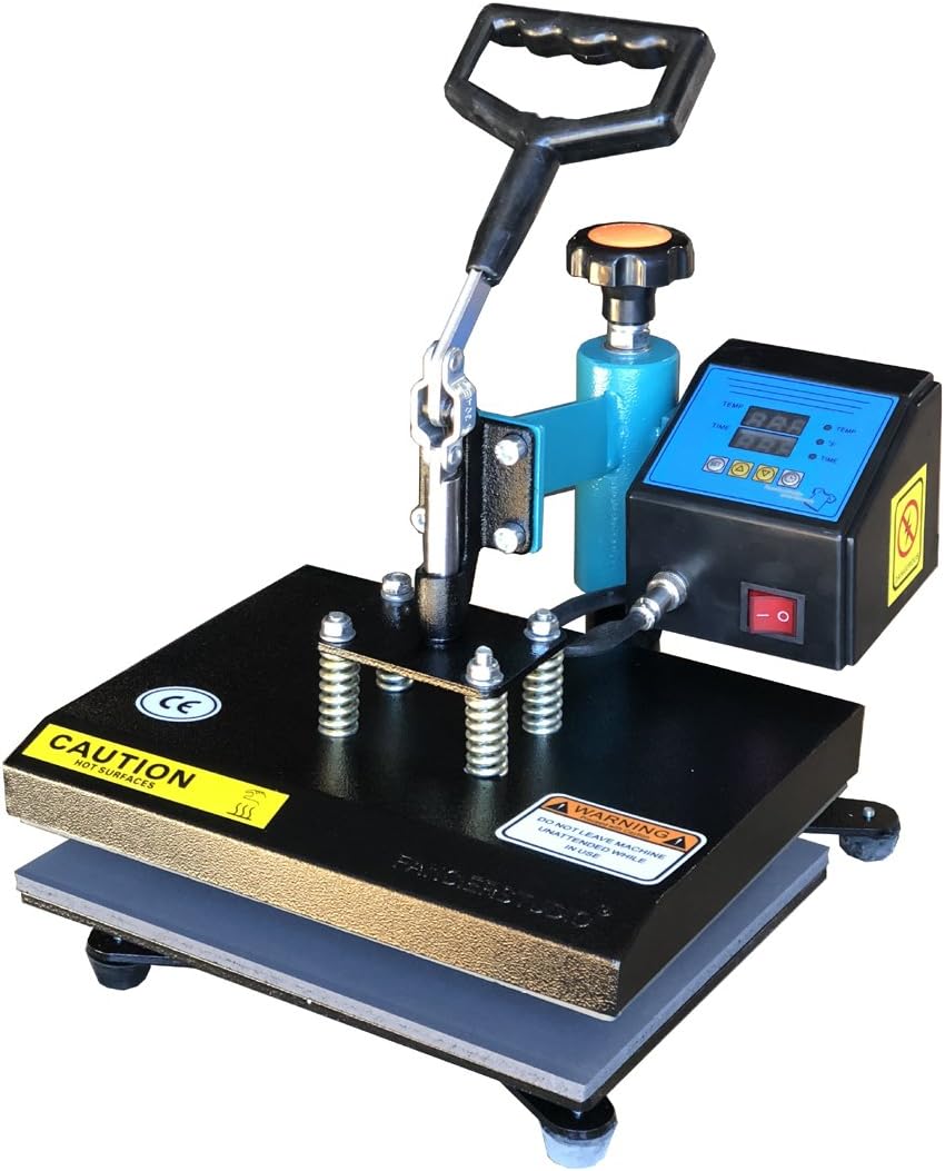 Fancierstudio Heat Press 9-by-12-Inch Heat Press Swing Away Heat Press 9"x12" Coated with Sheet Sublimation Heat Press Rhinestone Heat Press 9x12 GB