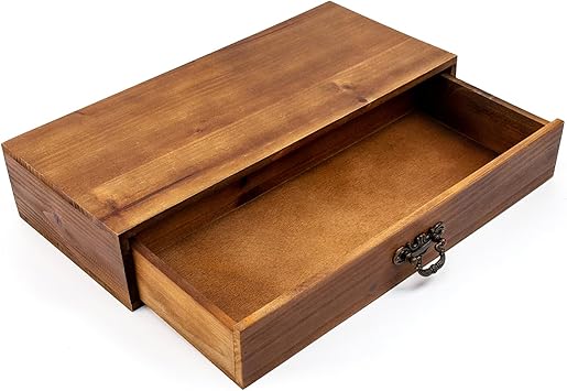 BONNY DODO Wooden Drawers Organizer Soild Desktop Drawer Storage Box Organizer With Drawers, Office Organization for Countertop Table To Store Mail, Phone, Suppliers, Glasses Wood