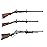 HEKAGURA Metal Gun Rack Storage Rifles Shotgun Hooks Wall Mount Hangers for Any Rifles Shotguns Archery Bow with Soft Padding and Heavy Duty Steel (Black 3pair)