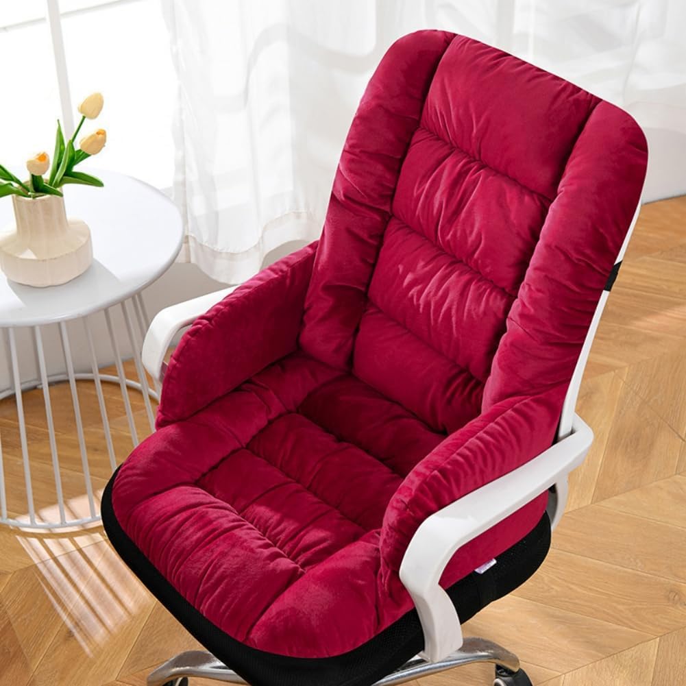 Desk Chair Cushion with High Back Rocking Seat Cushions with Arms Patio Chair Cushion with Non-Slip Bottom for Office Computer Gamer Home Kitchen