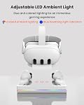 GEEKERA Charging Dock for Meta Quest 3/Oculus Quest 3, VR Headset & Controllers Charging Stand with RGB LED Light [On/Off], VR Accessories, Fast Charging Station