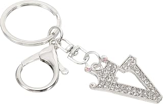 PATIKIL Initial Letter Keychain, Letter A-Z Crown Design Charm with Crystal Diamonds Decorative Alphabet Pendants for Bag DIY