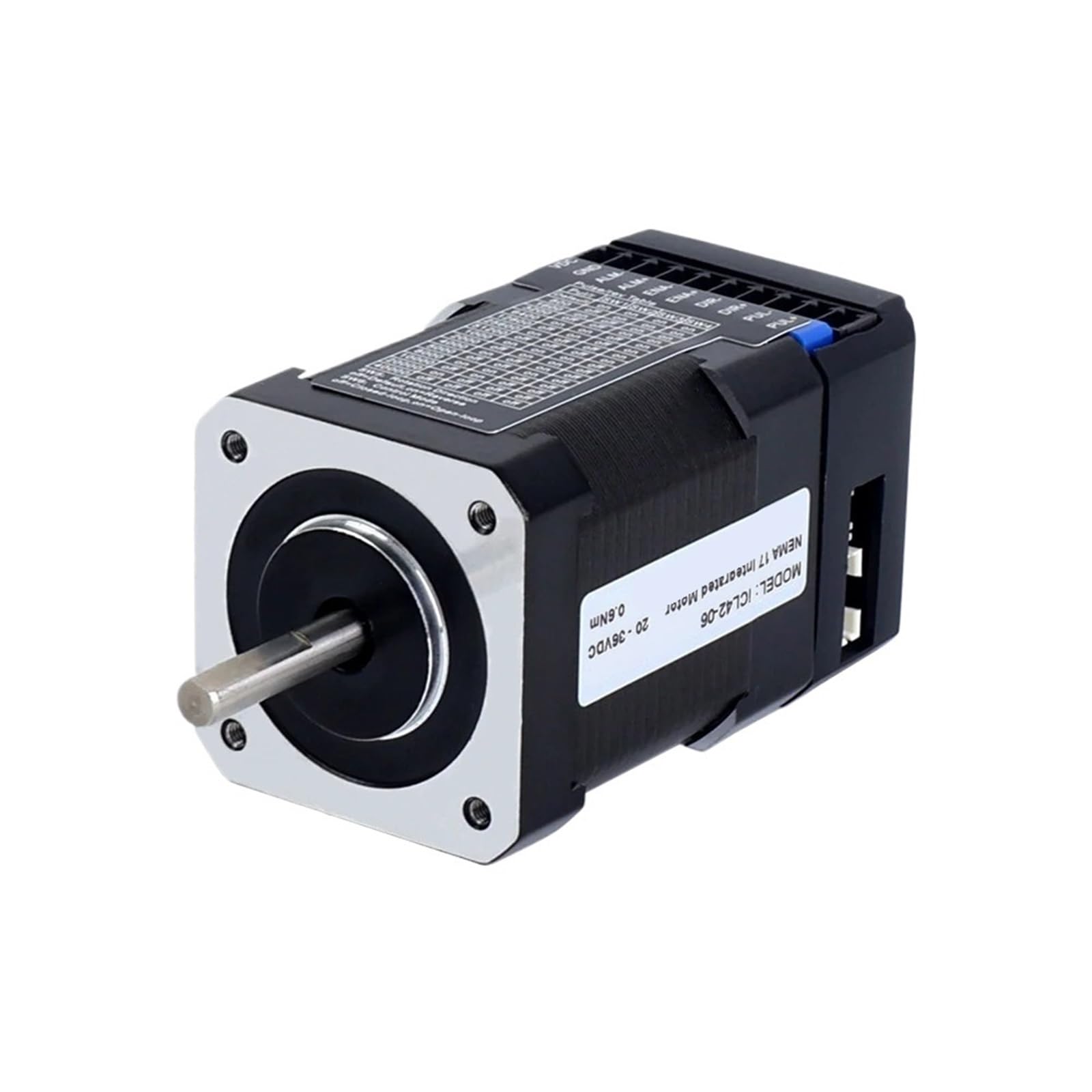 ICL Series NEMA 17 zintegrowany silnik krokowy z zamkniętą pętlą 0,6 Nm (2,409.7 g.in) 20-36VDC W/14-bitowy koder