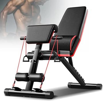 Adjustable Weight Bench, 160KG Stable Strength Training Bench, Height Adjustable Backrest, for Full Body Workout
