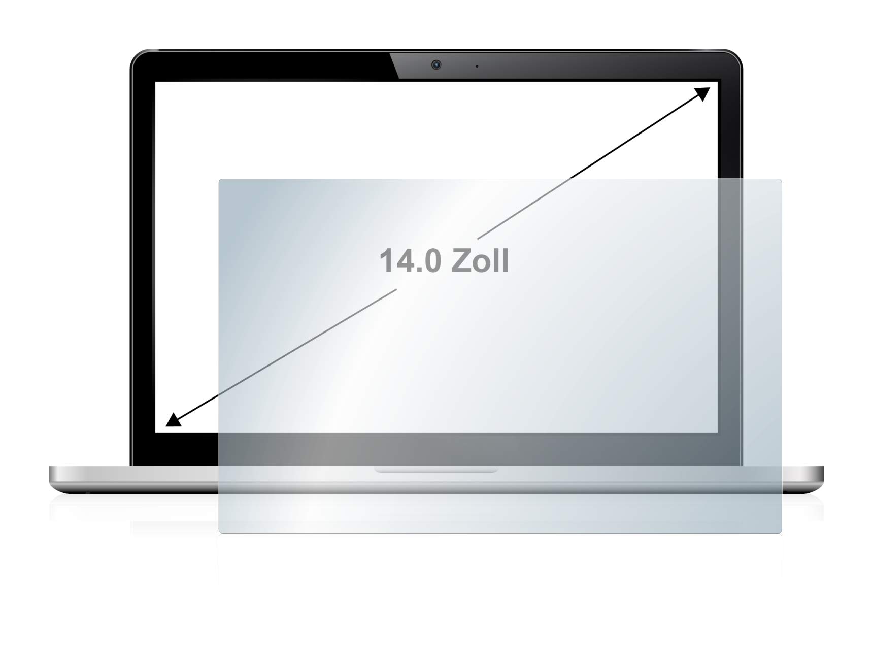 Pellicola Protettiva Opaca BROTECT 14" Per PC Touch - Anti-Riflesso, Anti-Graffio, 305x185mm