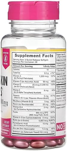 Miniatura 2 de Sundance Cabello, piel y uñas con biotina 5000 mcg por porción, 90 cápsulas blandas, paquete de 2