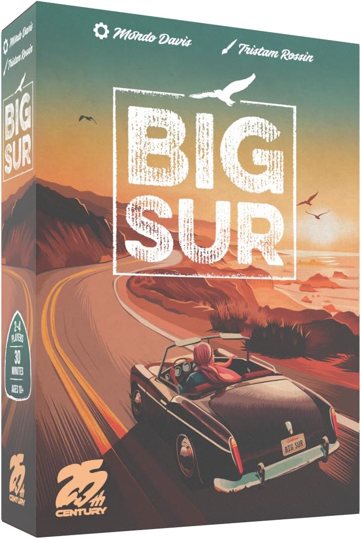 Big Sur Board Game by 25th Century Games – Scenic Card Drafting Strategy Game for 2–4 Players, Ages 10+, 30-Minute Playtime
