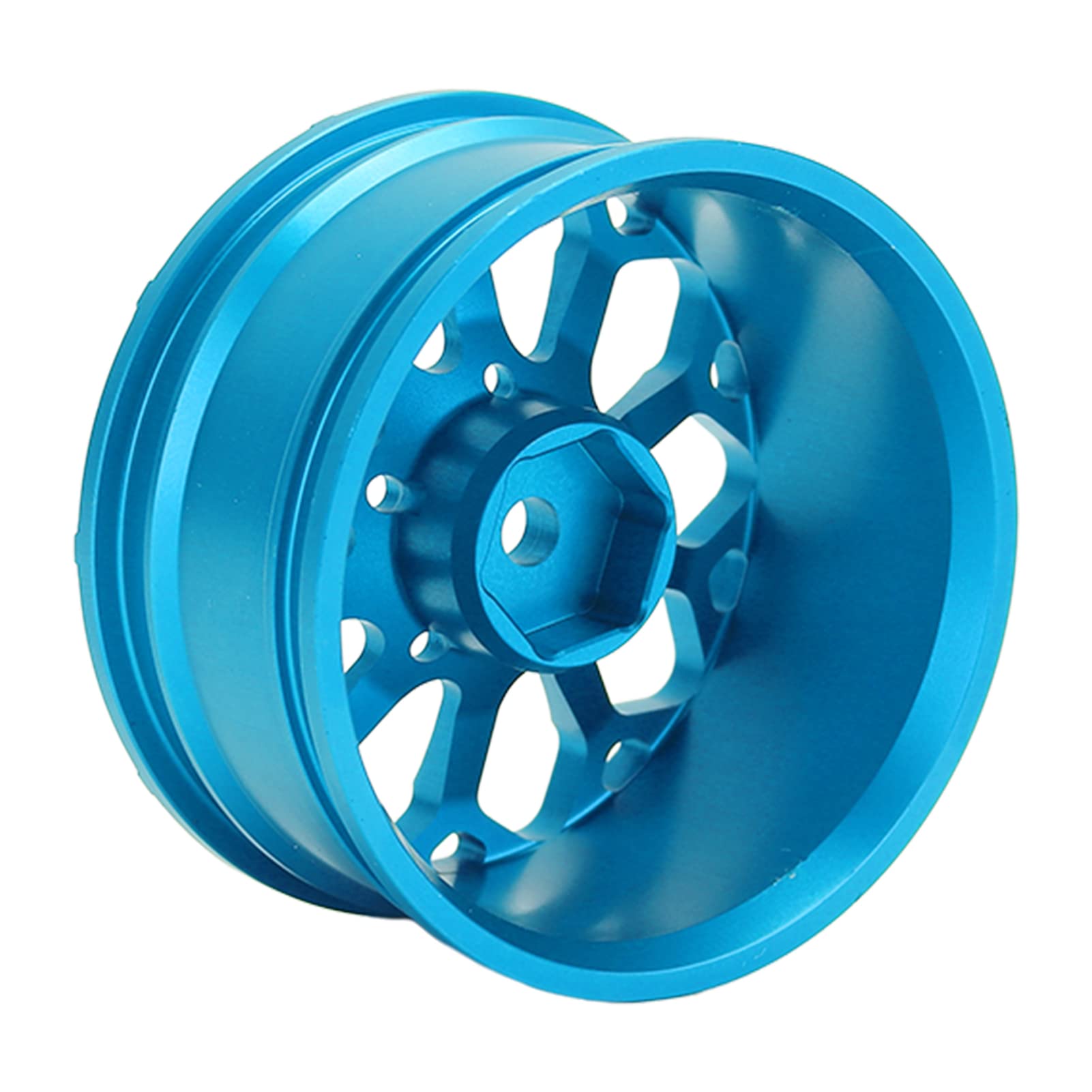 4 szt. Koła pojazdu RC Felgi 1:10 Samochód sportowy Uniwersalne Odporne na zużycie Odporne na ciśnienie Piasta koła ze stopu aluminium CNC (Blue)