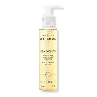 Institut Esthederm Micellar Cleansing Oil Care, Gentle Face Cleanser and Makeup Remover for All Skin Types, 150ml