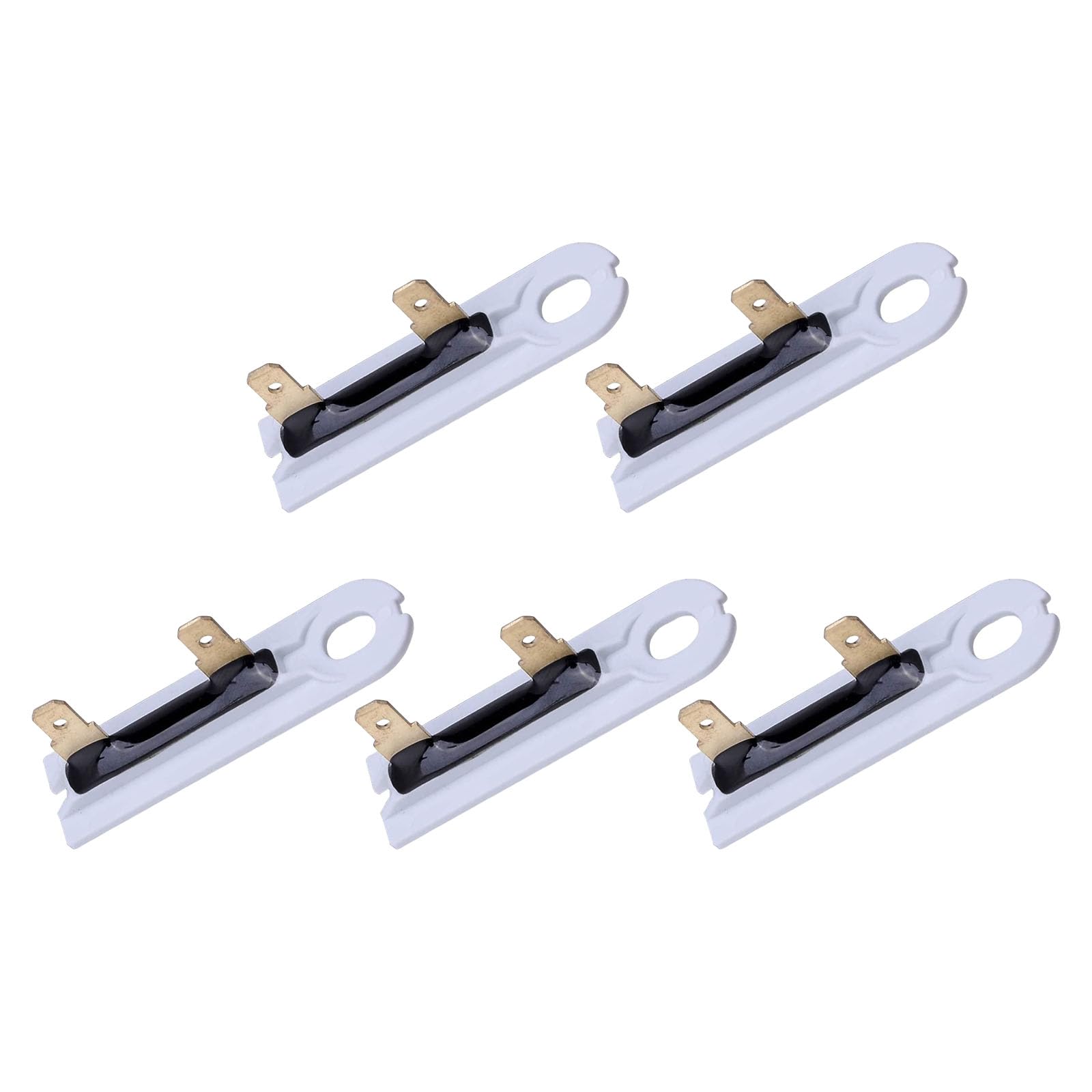 Msioytog 5Pcs 3392519 High Temperature Thermal Fused for AP6008325 Dryer Machine Metal Housing Overheat Protective Blower Housing Dryer Thermal Fused Replacement Set