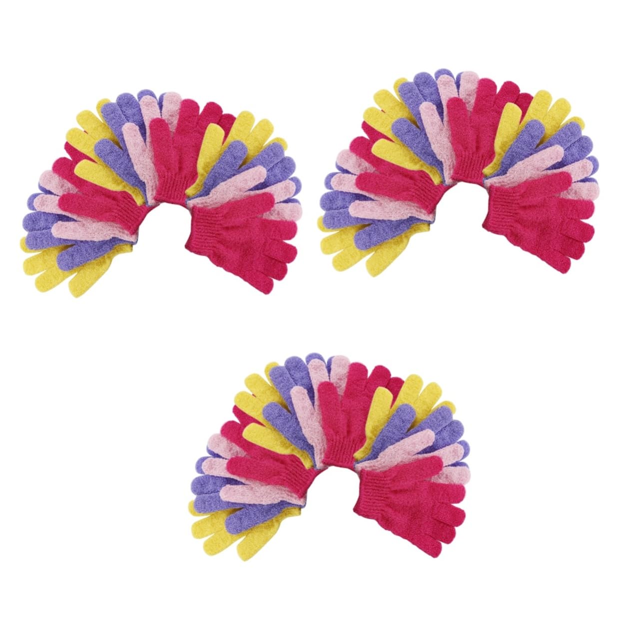 FRCOLOR 36pezzi Guanti Da Bagno Esfolianti Guanti Da Massaggio Corpo Scrub Per Bagno Accessori Per La Della Adatti Per Tutte Le Parti Del Corpo Misti