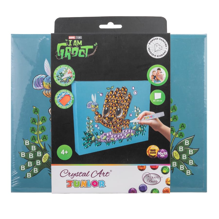 Kit canevas Crystal Art Groot Marvel pour loisirs créatifs enfants - 4