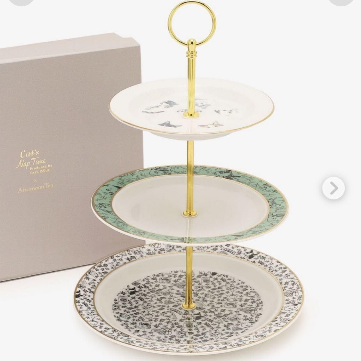 Amazon.co.jp: 3段 猫 アフタヌーンティー ティースタンド ケーキ