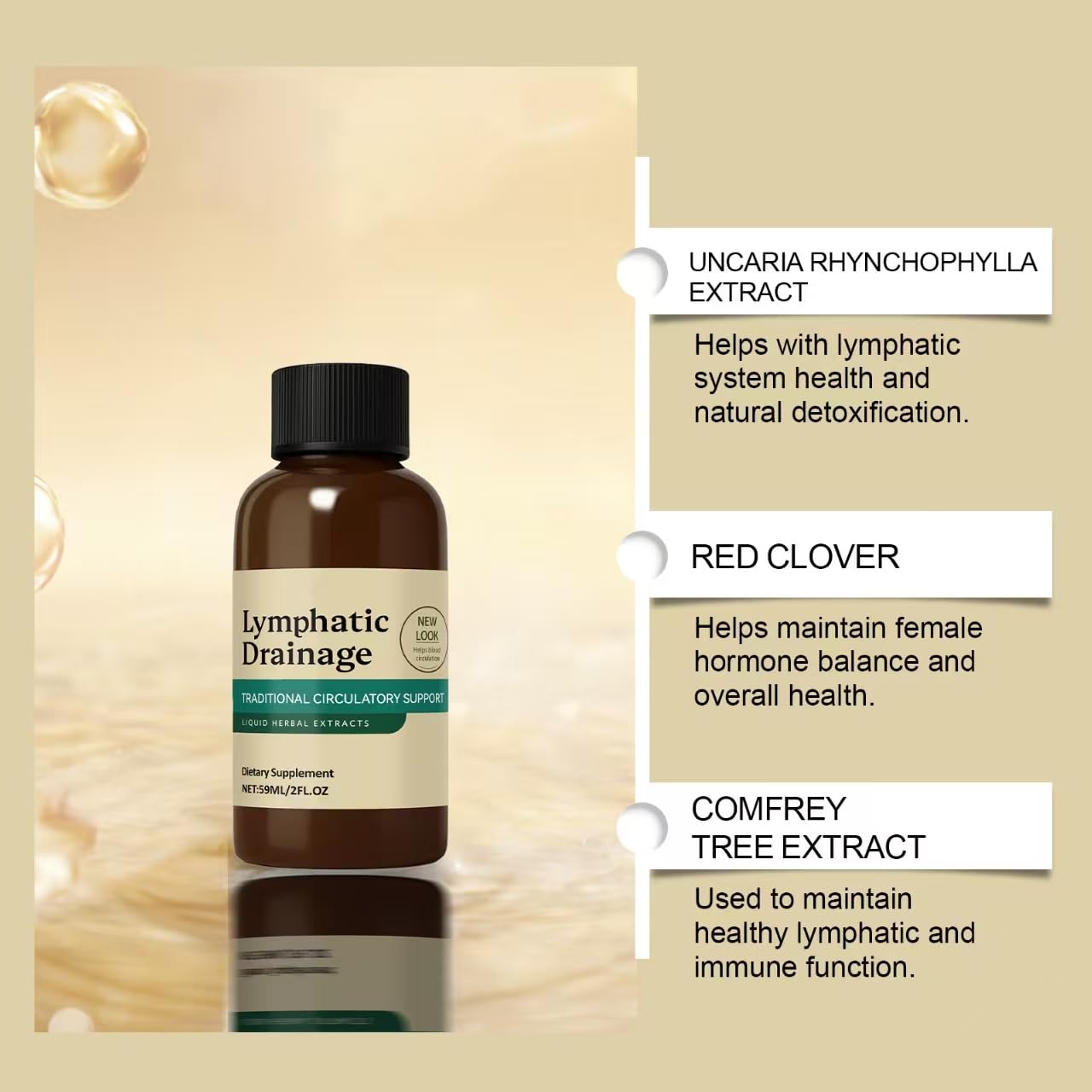 Gouttes de drainage lymphatique NutriMuse, PurezaDrops/Gouttes de soutien lymphatique NutriMuse, pour un drainage naturel des gonflements du visage, pour femmes et hommes