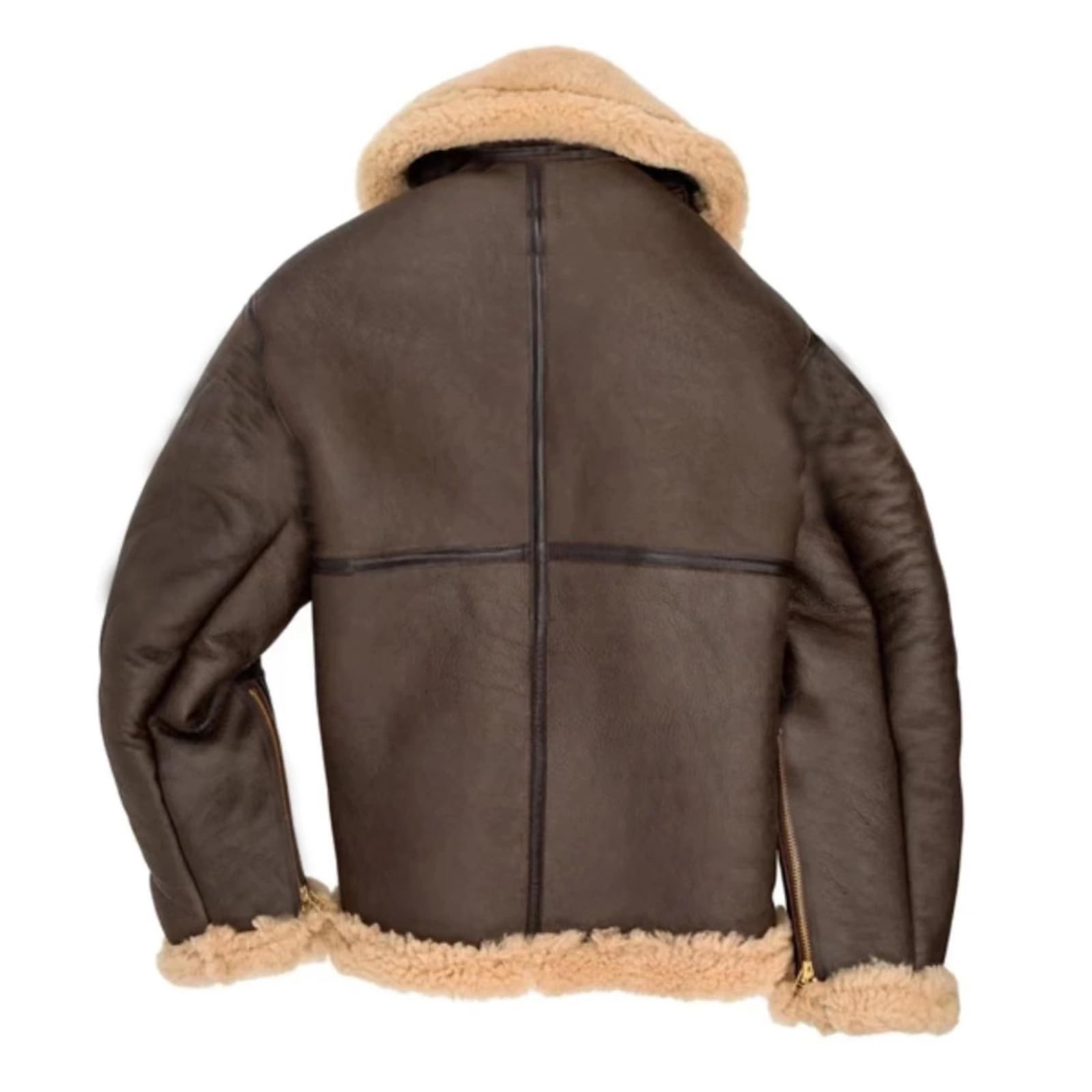 Generisch Winterjacke Herren Fleecejacke ÜBergangsjacke Winter Lederjacke Blouson Jacke WäRme Fleece GefüTterte Jacken Stehkragen Winterparka Outdoorjacke Winddicht Mit Taschen ReißVerschluss