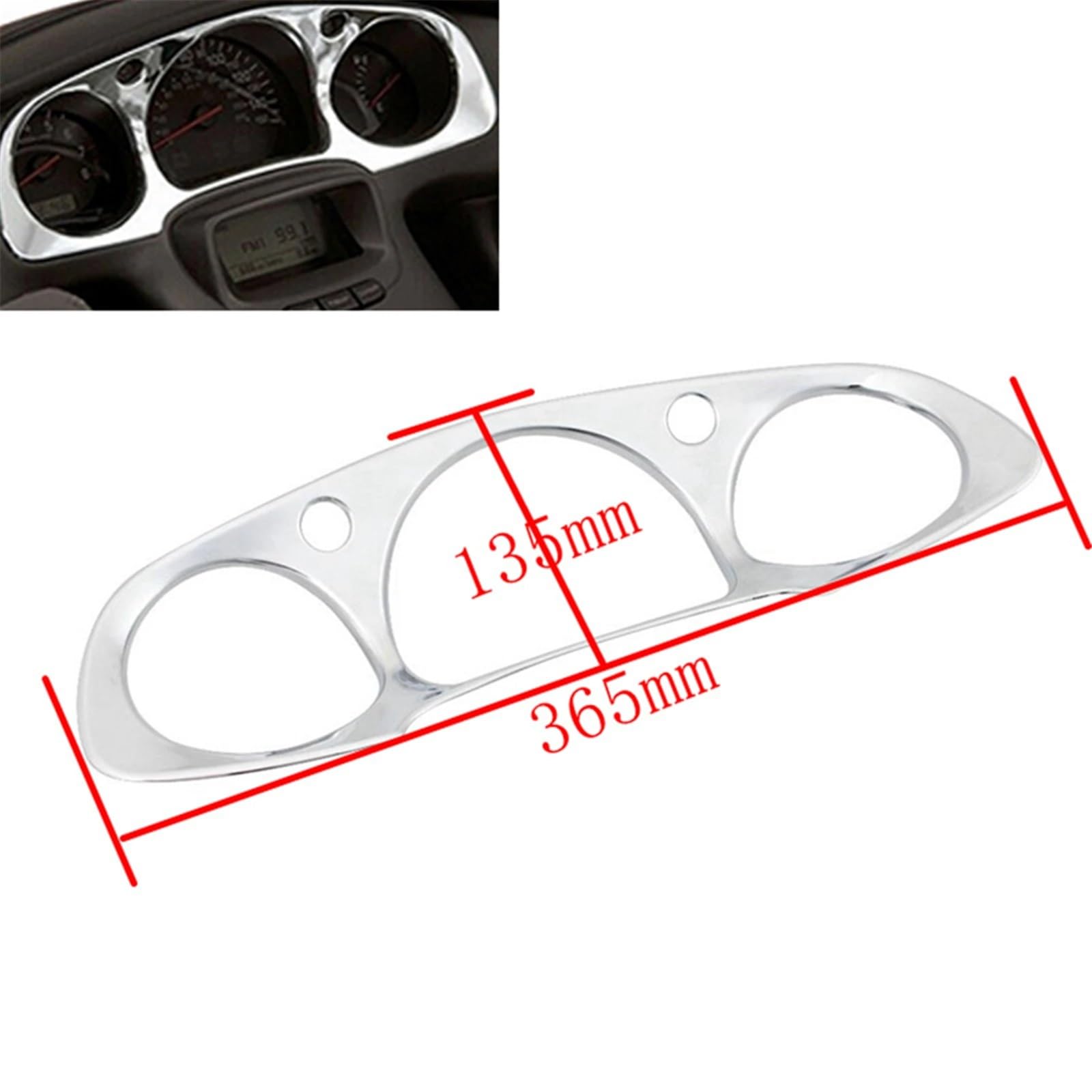 Carcasa Cuadro Moto Compatible Con Goldwing Para GL1800 2001 2002 2003 2004 2005 2006 2007 2008 2009 2010 2011 Marco Del Velocímetro Del Tacómetro Del Instrumento De La Motocicleta