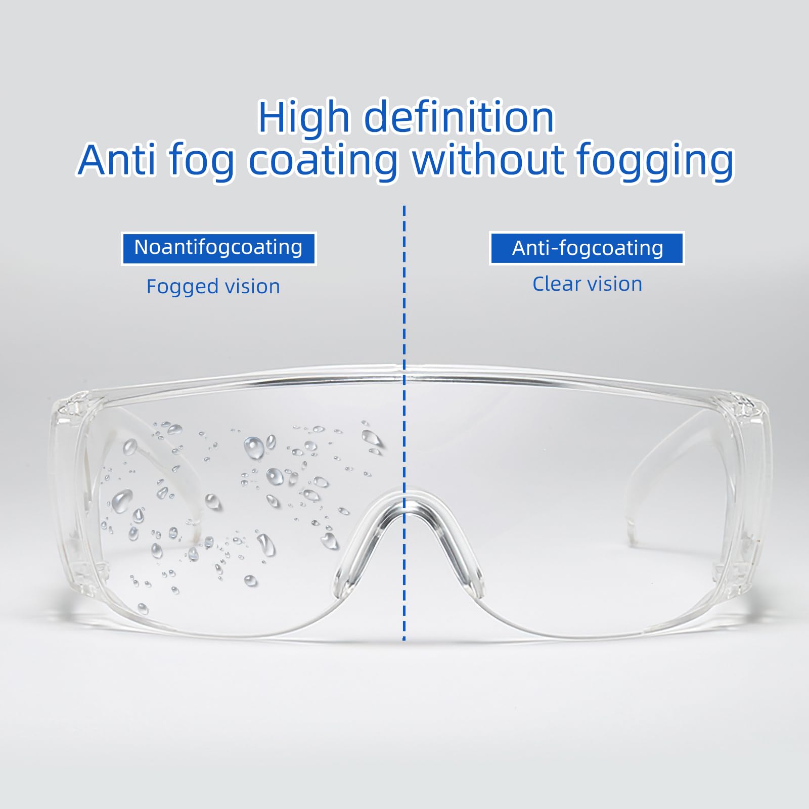 6 Stück Schutzbrille Kinder Arbeitsschutzbrille, Sicherheitsbrille Transparent Schutzbrille, Antibeschlag Bruchsicher, Kratzfeste Linsen, Kratzfest Komfortabel Sicher, für Brillenträger Labor Chemie