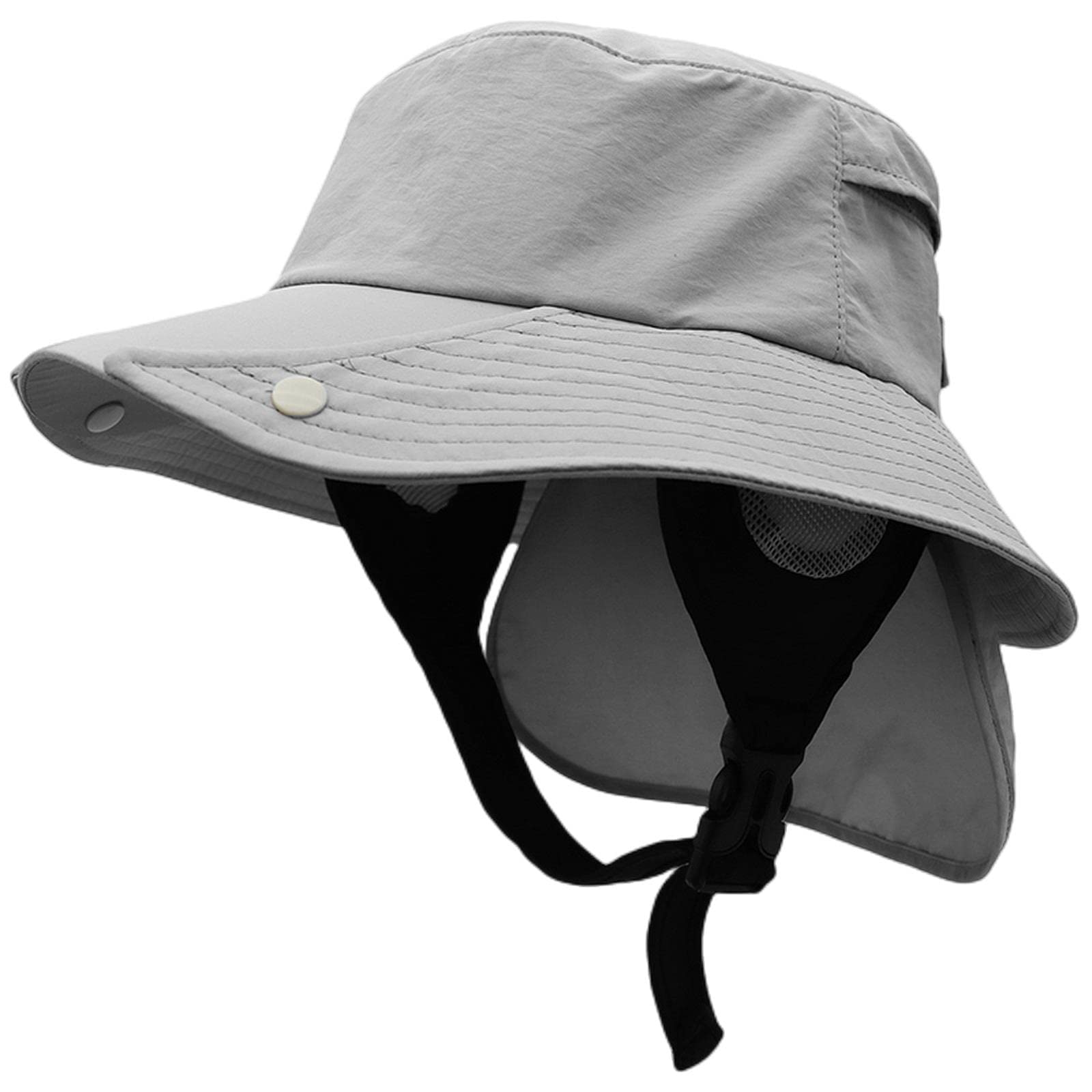 MOGSA Sombrero de pescador para hombre, sombrero de surf en ala transpirable, sombrilla, playa, sombrero fresco a prueba de viento