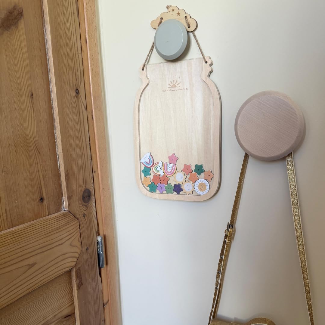 Pot de Récompense Enfant en Bois – Bons Points Aimantés – Motivation et Comportement – Autonomie et Parentalité Positive