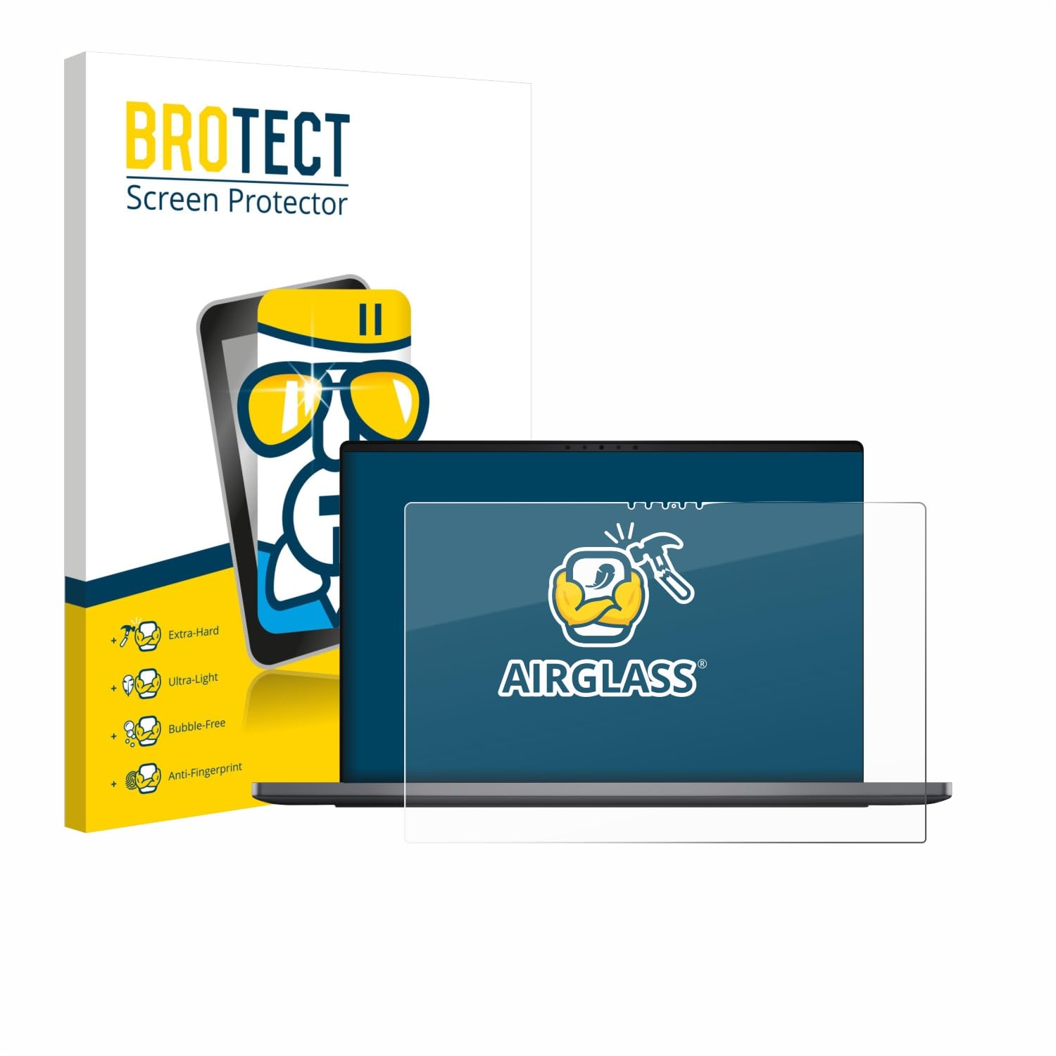 brotect Pellicola Protettiva Vetro per Dell XPS 14 DA14260 Protezione Schermo [Durezza Estrema 9H, Chiaro]