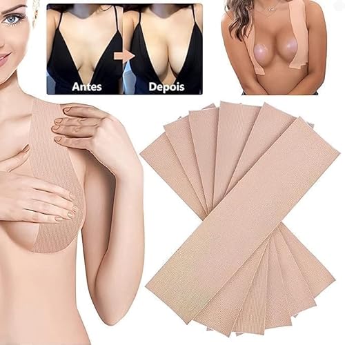 Fita sutiã adesivo levanta seios boob tape À prova d'água, Leve, elástico, autoaderente, antiderrap